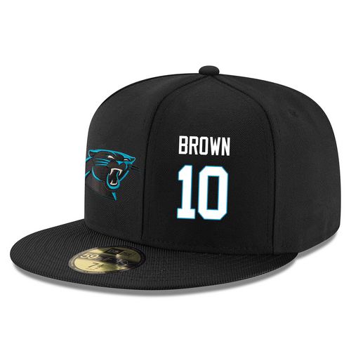 NFL Carolina Panthers #10 Corey Brown Stitched Snapback Adjustable Player Hat - Black/White